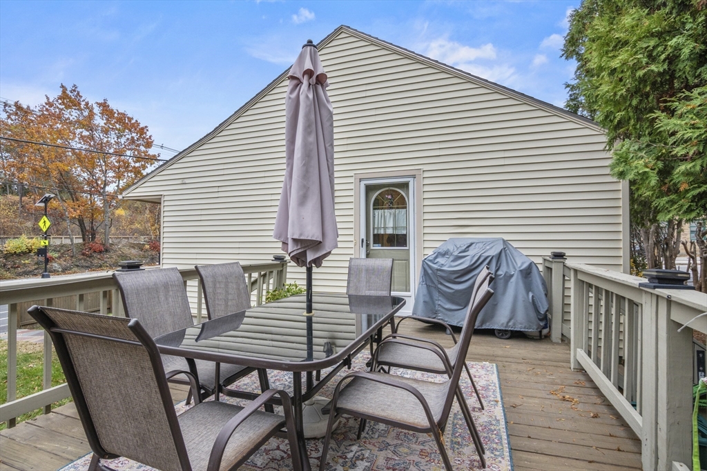 170 Stafford Street Worcester, MA 01603 - Photo 20 of 29 a view of a deck with table and chairs and wooden floor