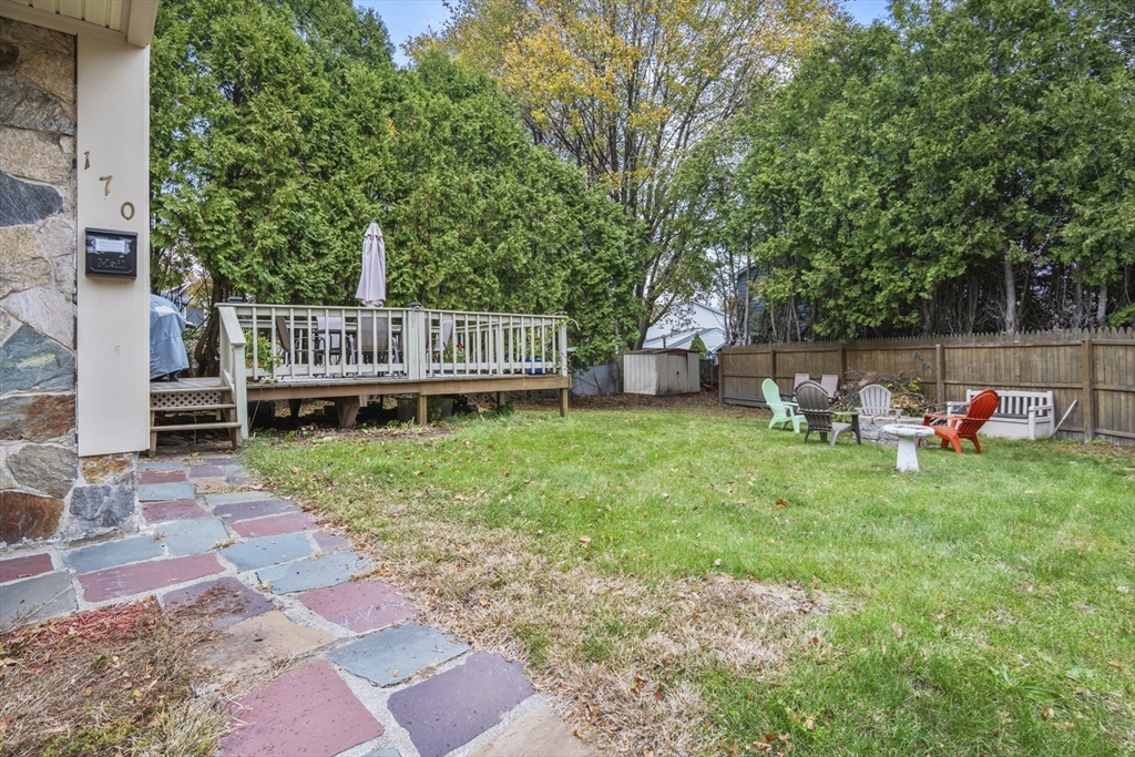 170 Stafford Street Worcester, MA 01603 - Photo 27 of 29 a view of a chair and tables in the backyard