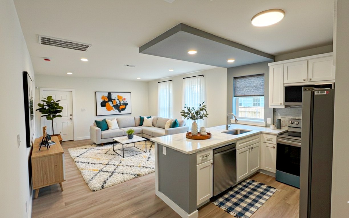 1301 Southgate Drive Rosenberg, TX 77471 - Photo 13 of 49 a kitchen that has a lot of cabinets a sink and a stove in it