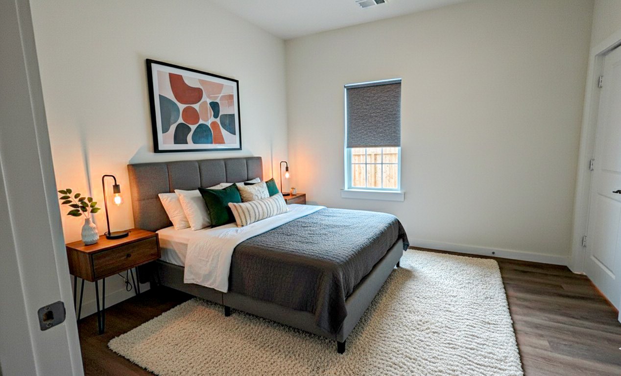 1301 Southgate Drive Rosenberg, TX 77471 - Photo 22 of 49 a bedroom with bed and a window