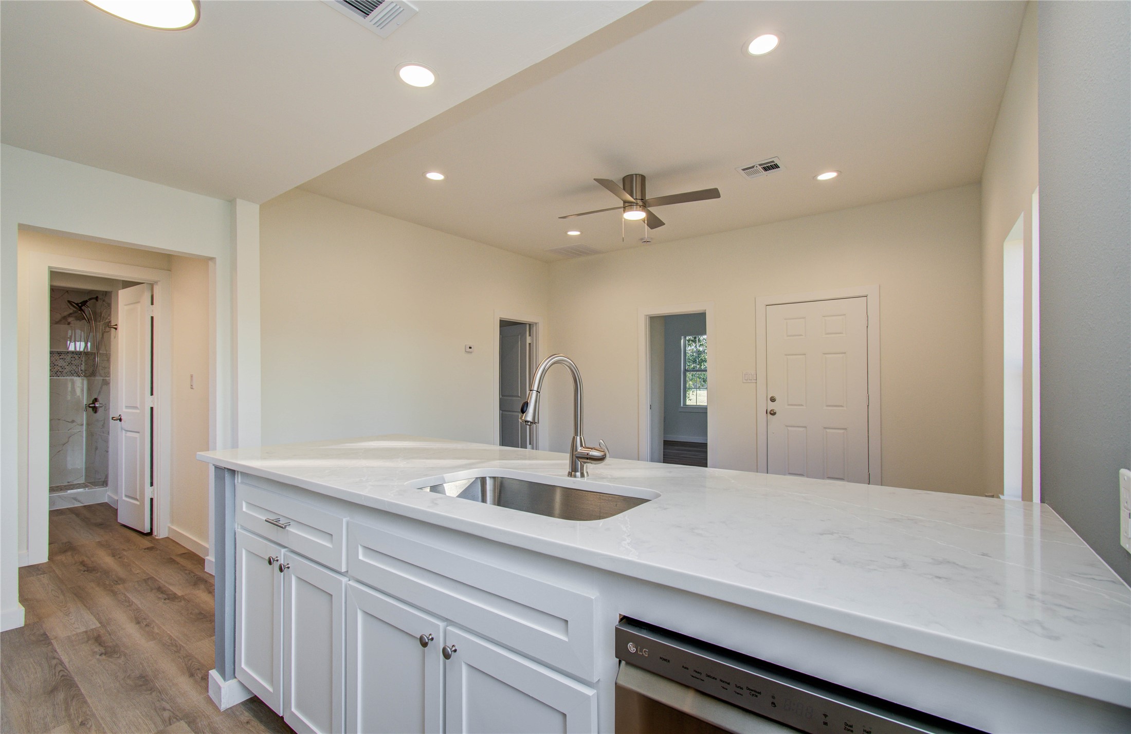 1301 Southgate Drive Rosenberg, TX 77471 - Photo 33 of 49 a bathroom with a sink and a mirror