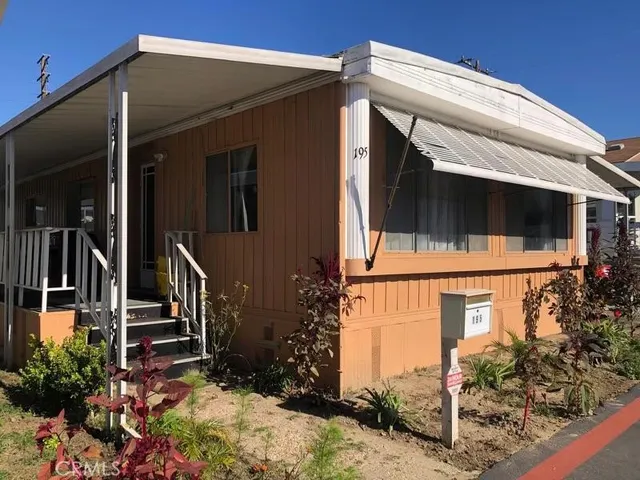 a view of a house with a door