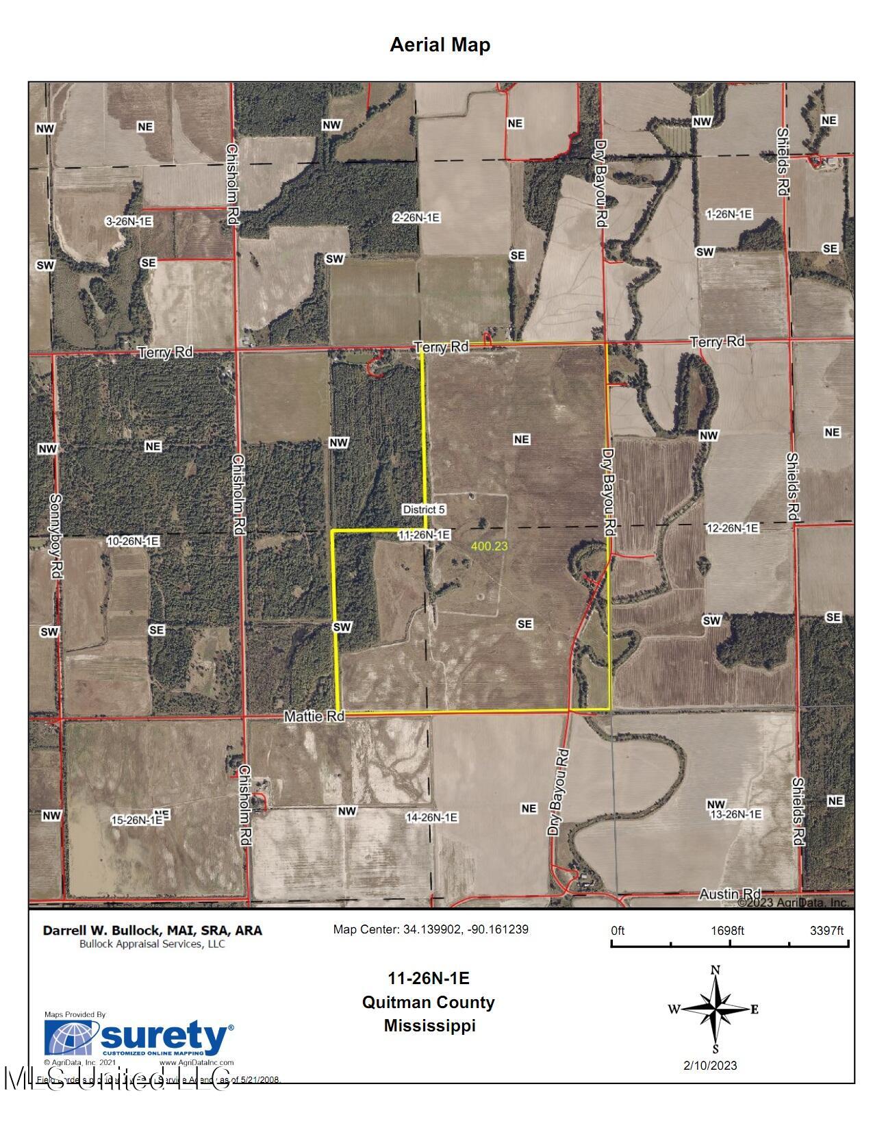 Dry Bayou Road Lambert, MS 38643 - Photo 2 of 2 Aerial map