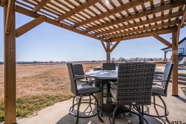 a group of people sitting in front of a building