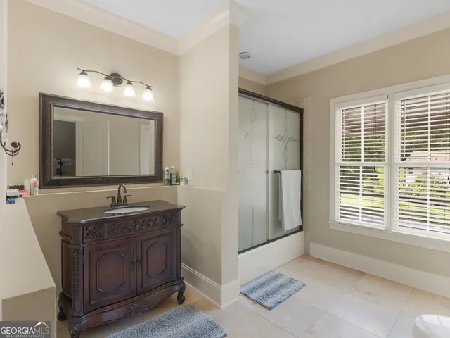a view of trees and trees in a balcony