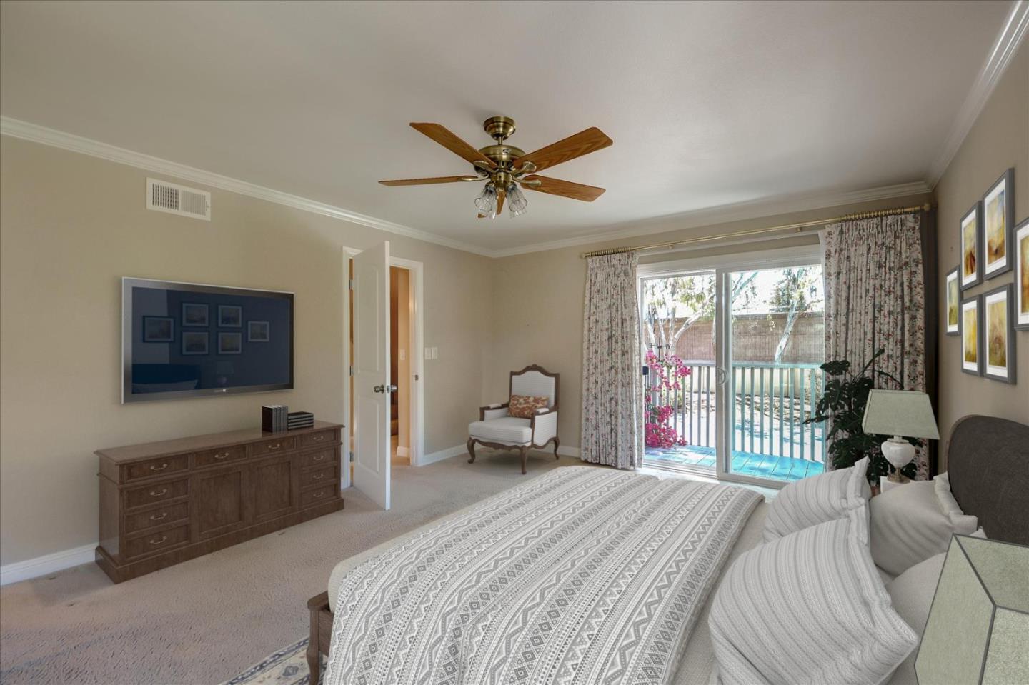 10854 Northview Square Cupertino, CA 95014 - Photo 6 of 18 a bedroom with a bed and a large window