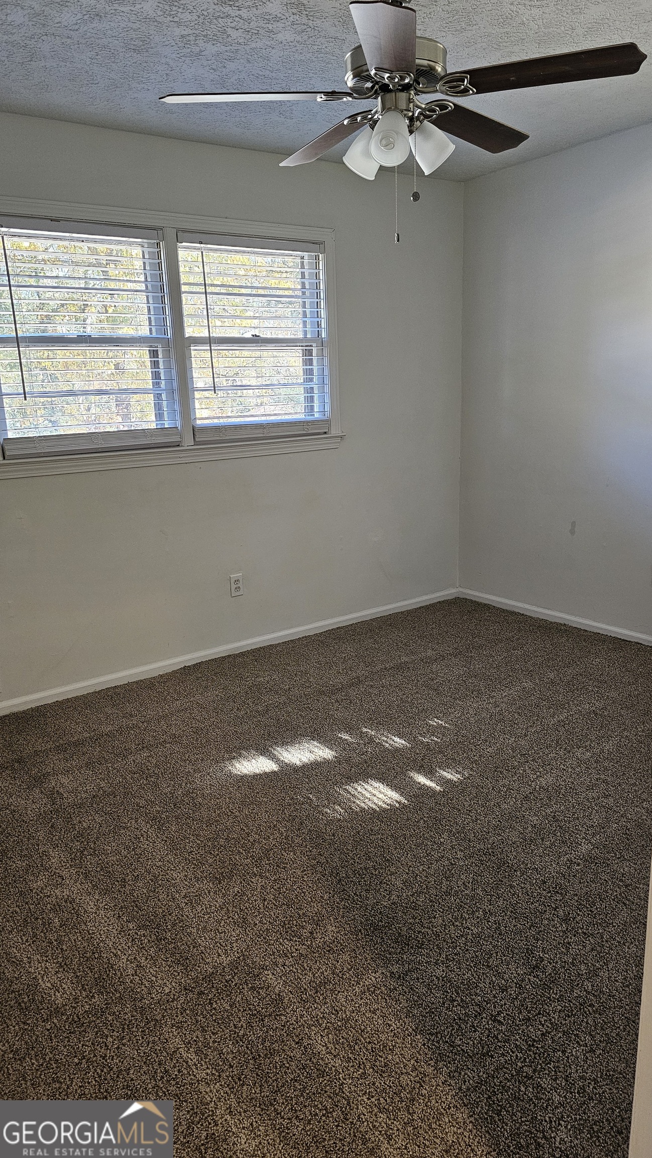 10167 Waterford Road Northeast Covington, GA 30014 - Photo 19 of 20 en empty room with windows and chandelier fan