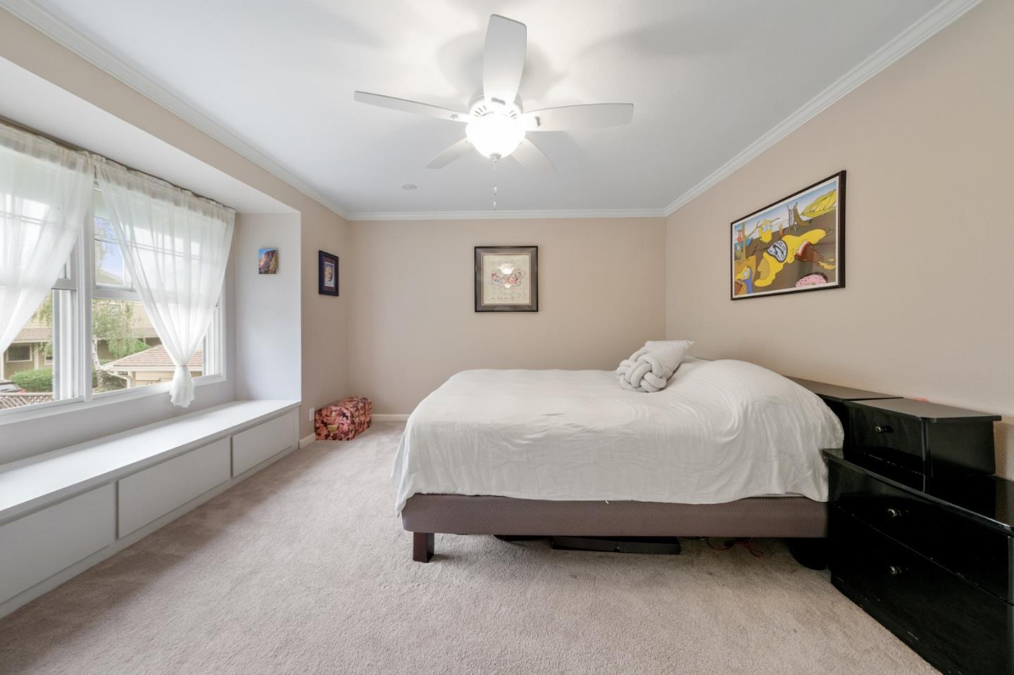 157 Redding Road Campbell, CA 95008 - Photo 29 of 31 a spacious bedroom with a bed and a large window