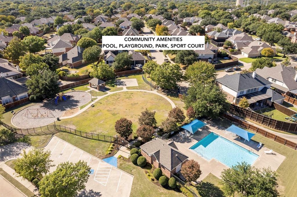 7703 Worthing Street Dallas, TX 75252 - Photo 20 of 21 an aerial view of a residential houses with outdoor space