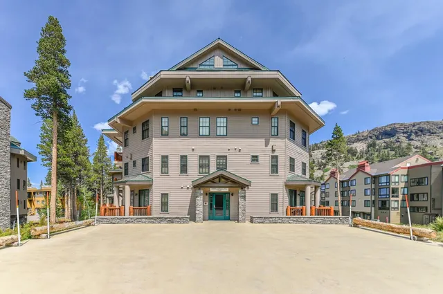 a front view of a building