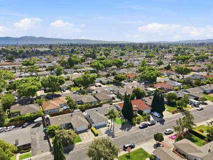 an aerial view of a city