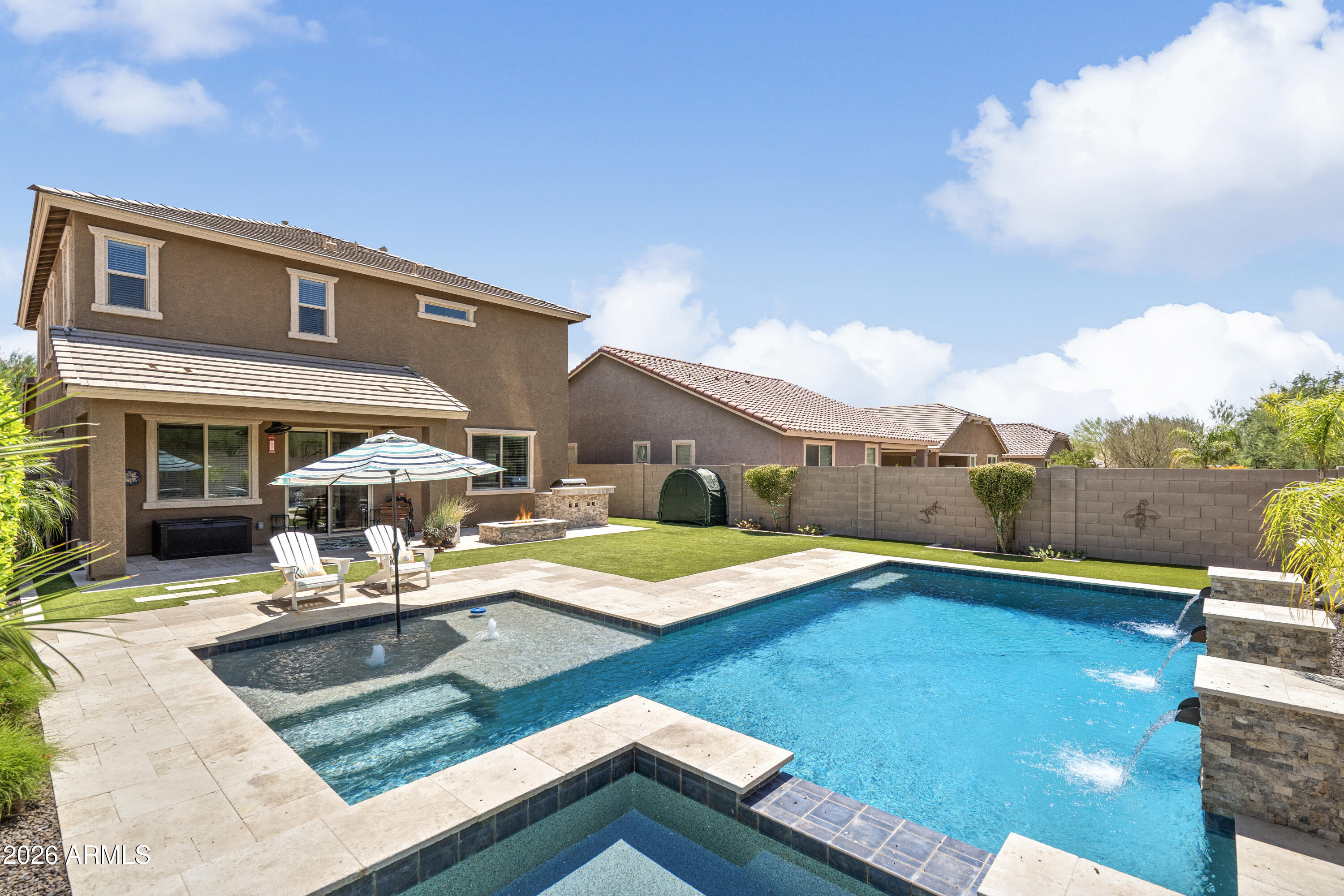 4120 East Roy Rogers Road Cave Creek, AZ 85331 - Photo 10 of 35 Custom designed Resort backyard