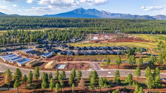 a view of city and mountain
