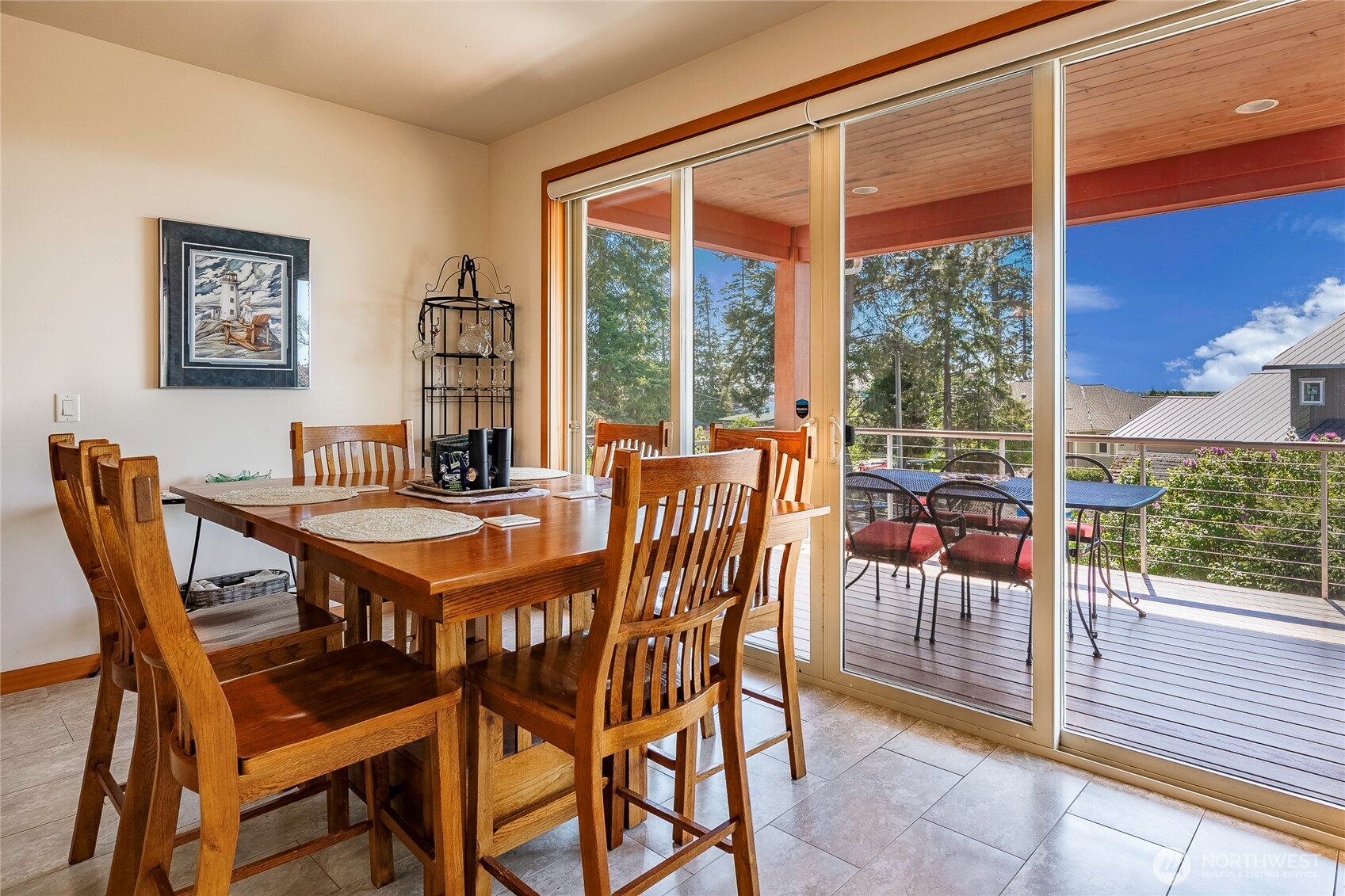 8285 Sunset Street Blaine, WA 98230 - Photo 19 of 38 a dining room with furniture and wooden floor