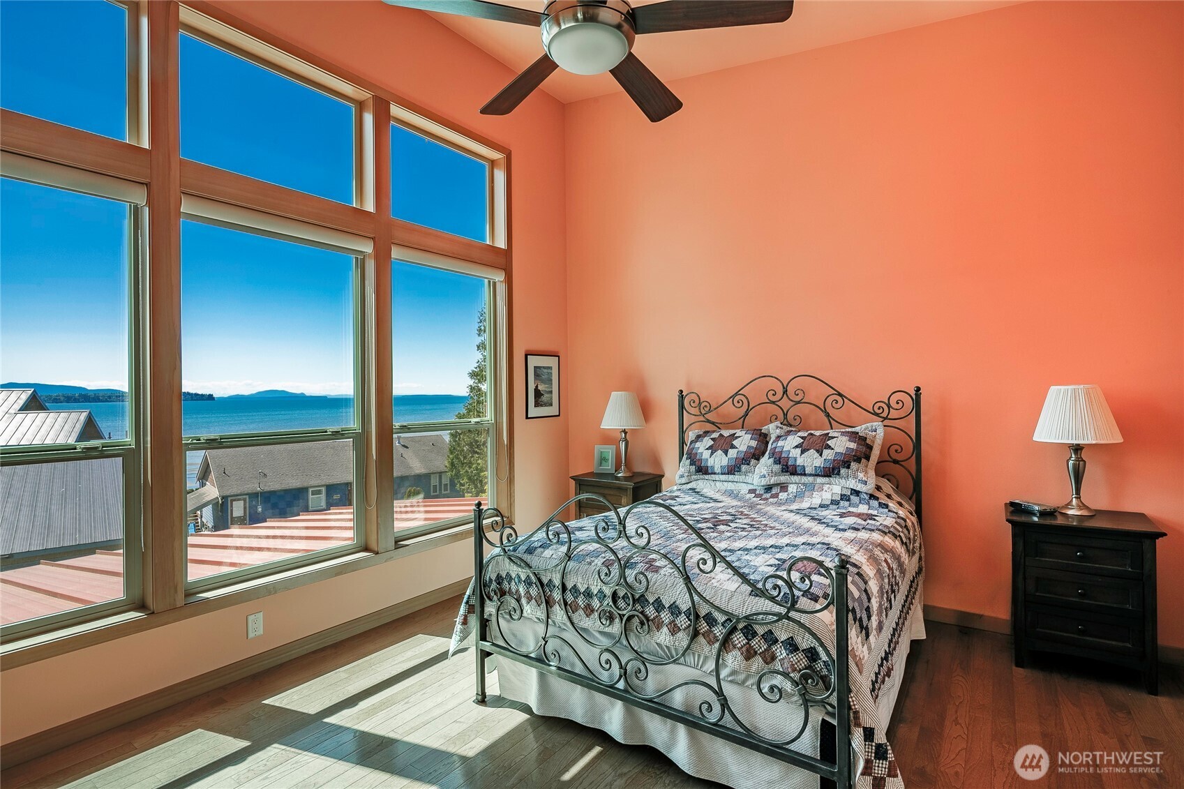 8285 Sunset Street Blaine, WA 98230 - Photo 24 of 38 a bedroom with a bed and a window