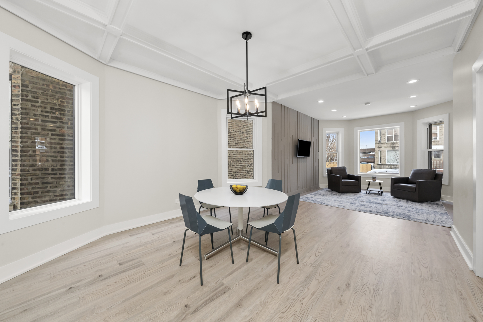 3107 West Flournoy Street Chicago, IL 60612 - Photo 17 of 39 a view of a dining room with furniture window and wooden floor