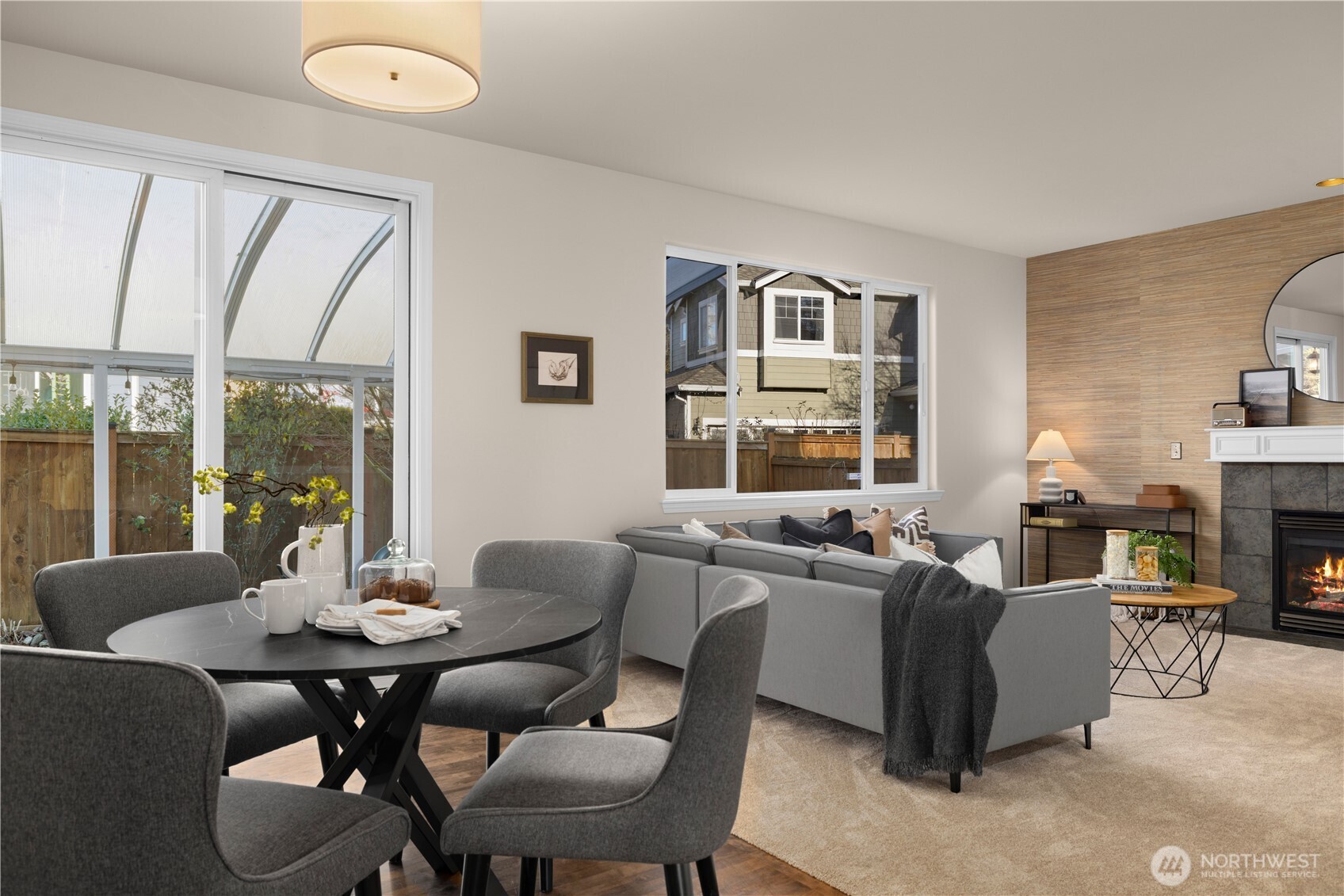 105 202nd Street Southeast Bothell, WA 98012 - Photo 12 of 40 a living room with furniture and a large window