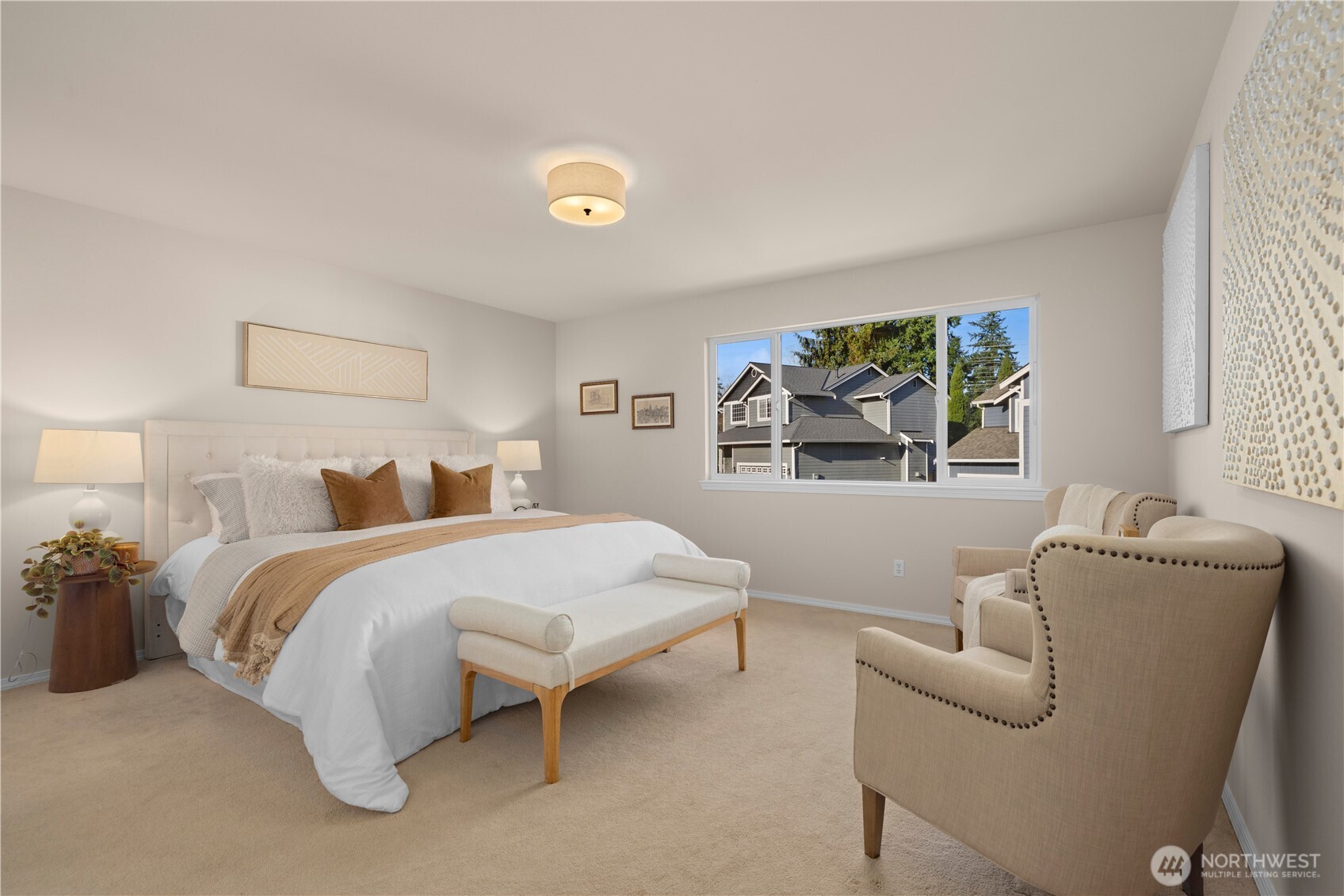 105 202nd Street Southeast Bothell, WA 98012 - Photo 22 of 40 a bedroom with a bed and a couch