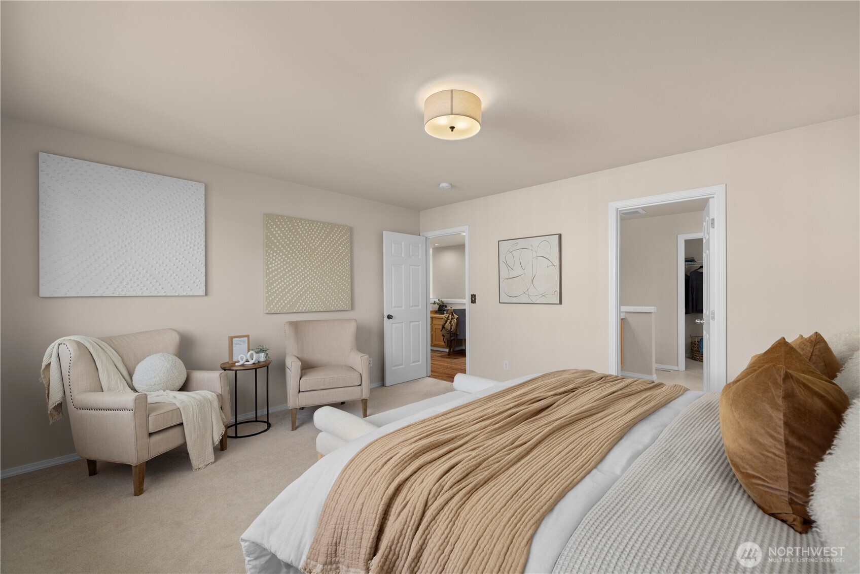 105 202nd Street Southeast Bothell, WA 98012 - Photo 23 of 40 a bedroom with furniture and a couch