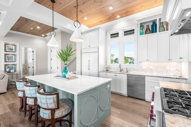 a workspace with furniture