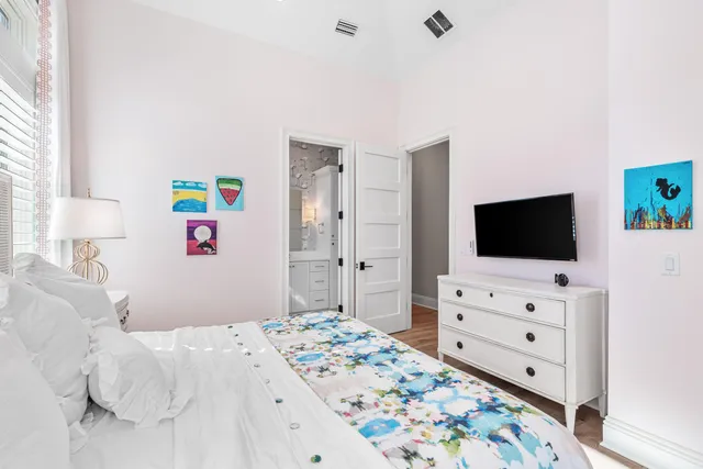 an aerial view of multiple house