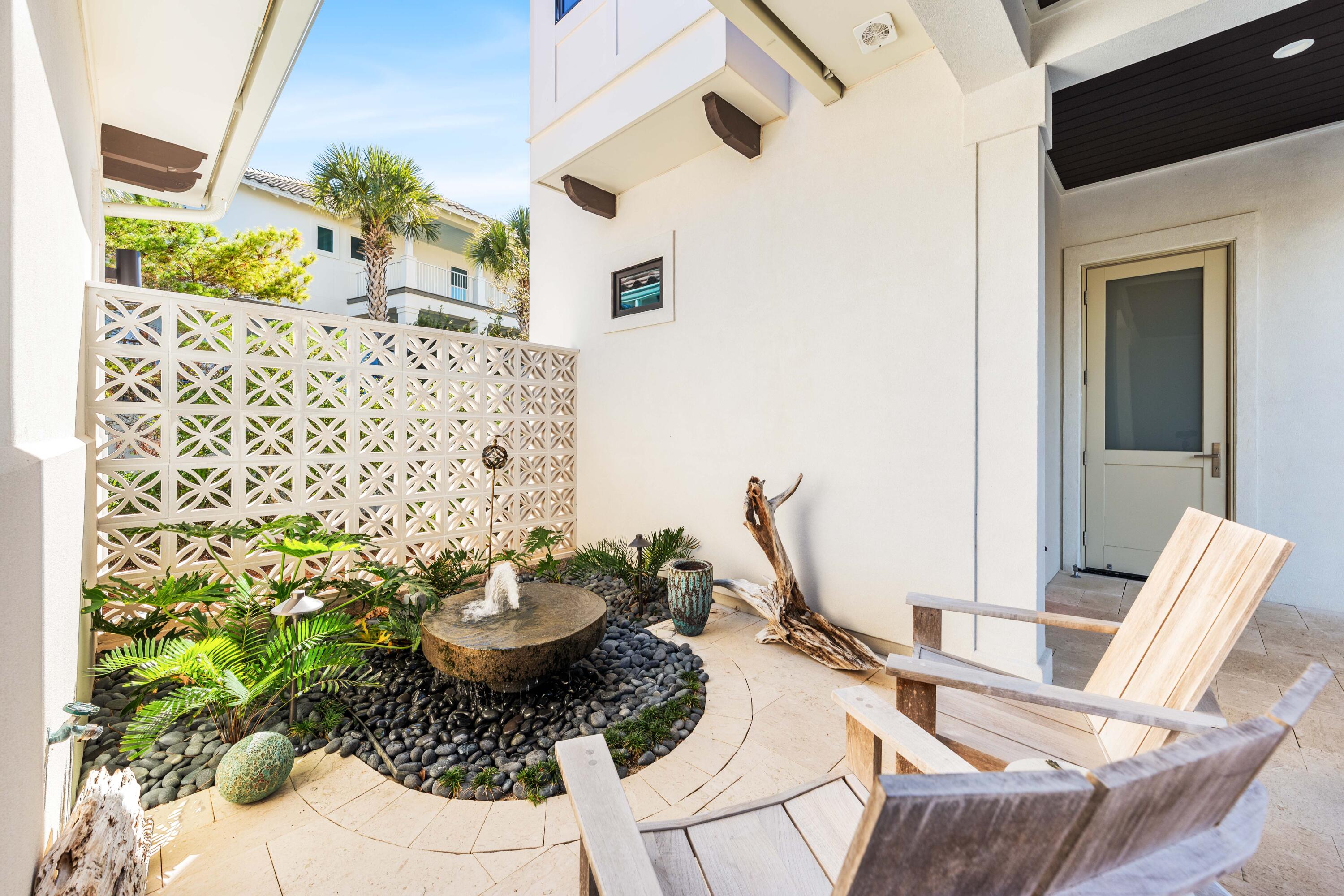 102 Sea Winds Drive Santa Rosa Beach, FL 32459 - Photo 56 of 93 Courtyard with Fountain