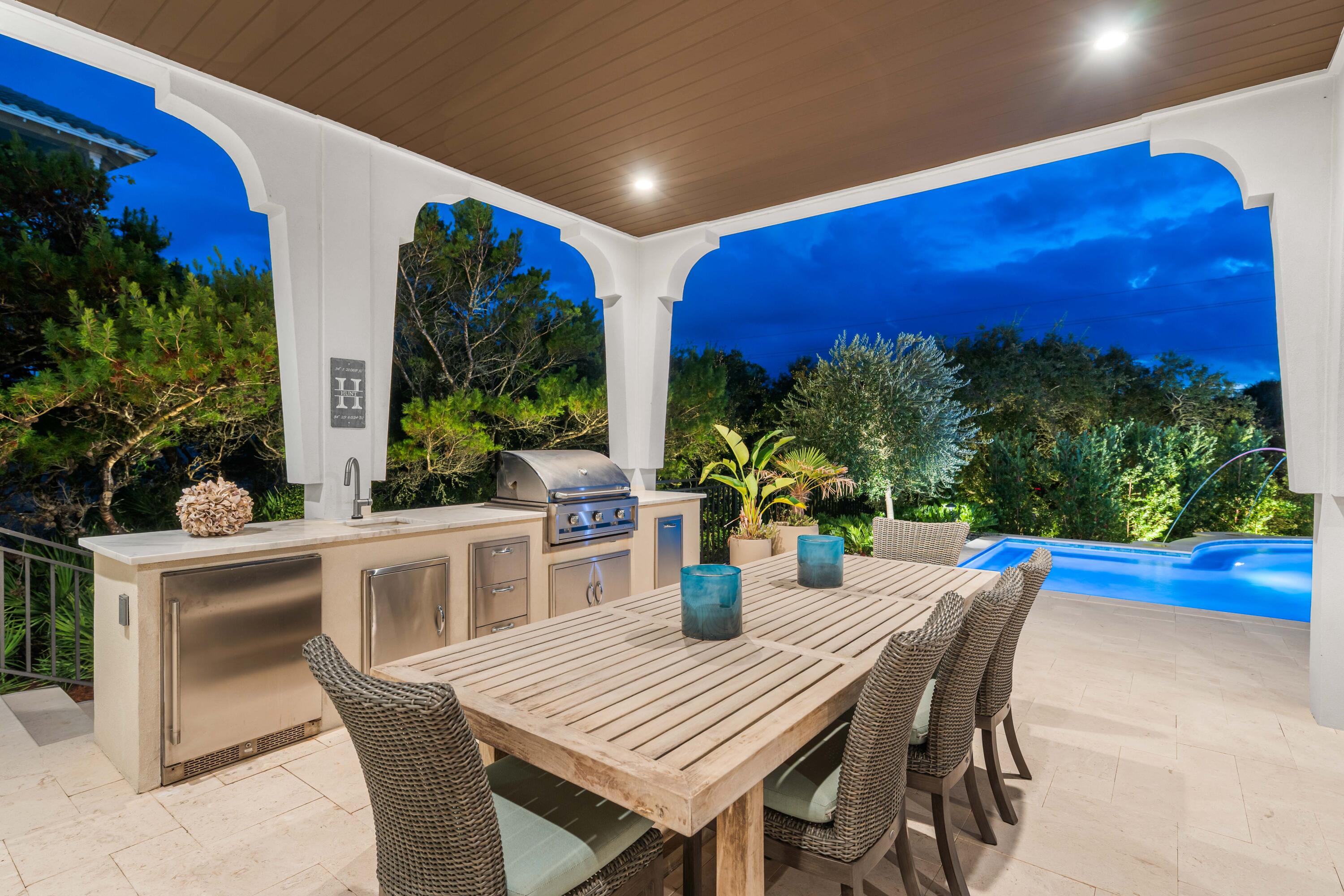 102 Sea Winds Drive Santa Rosa Beach, FL 32459 - Photo 88 of 93 Evening Lanai Scene