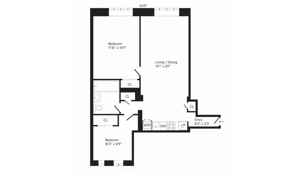 $7,500 | 25 Monroe Place, Unit 2A | Brooklyn Heights