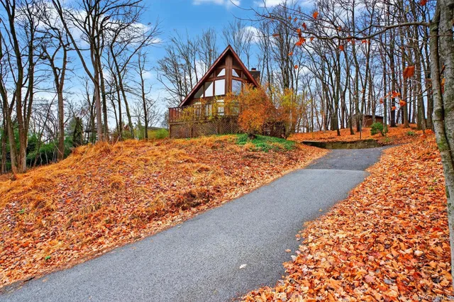 a view of a backyard of the house