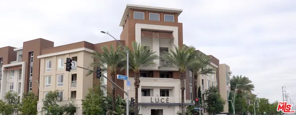 a front view of a multi story building