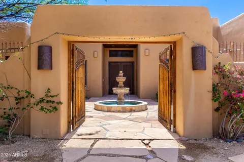 a front view of a house