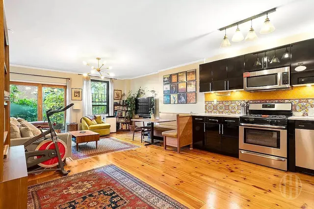 a view of a building with a street