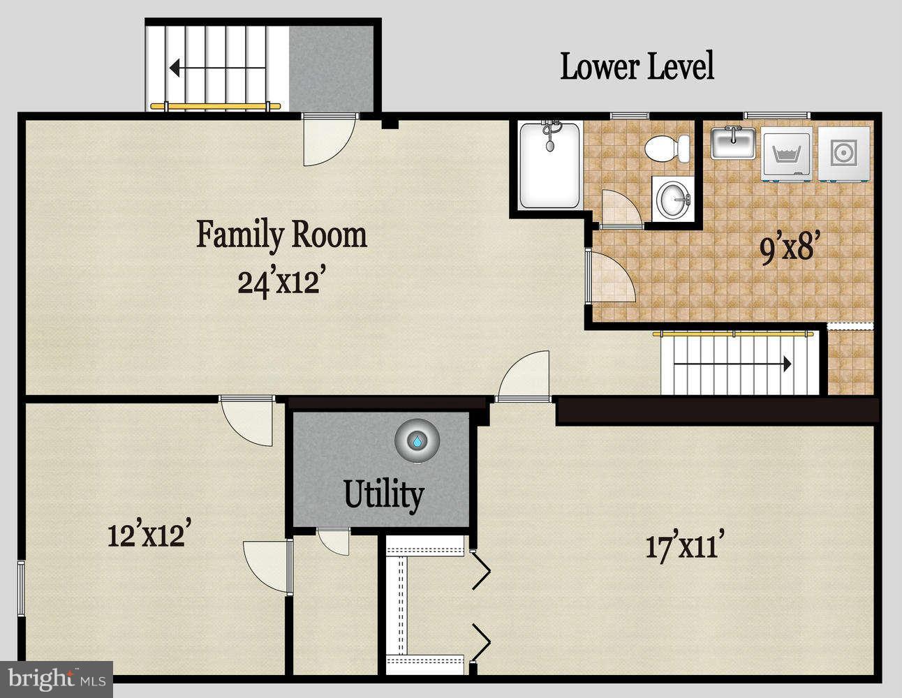 4510 Picot Road Alexandria, VA 22310 - Photo 30 of 30 Lower level floorplan