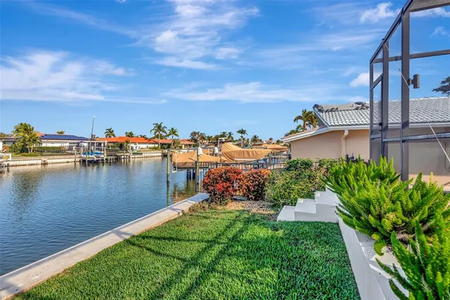an aerial view of residential building and parking space