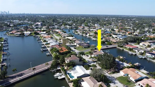 an aerial view of a city