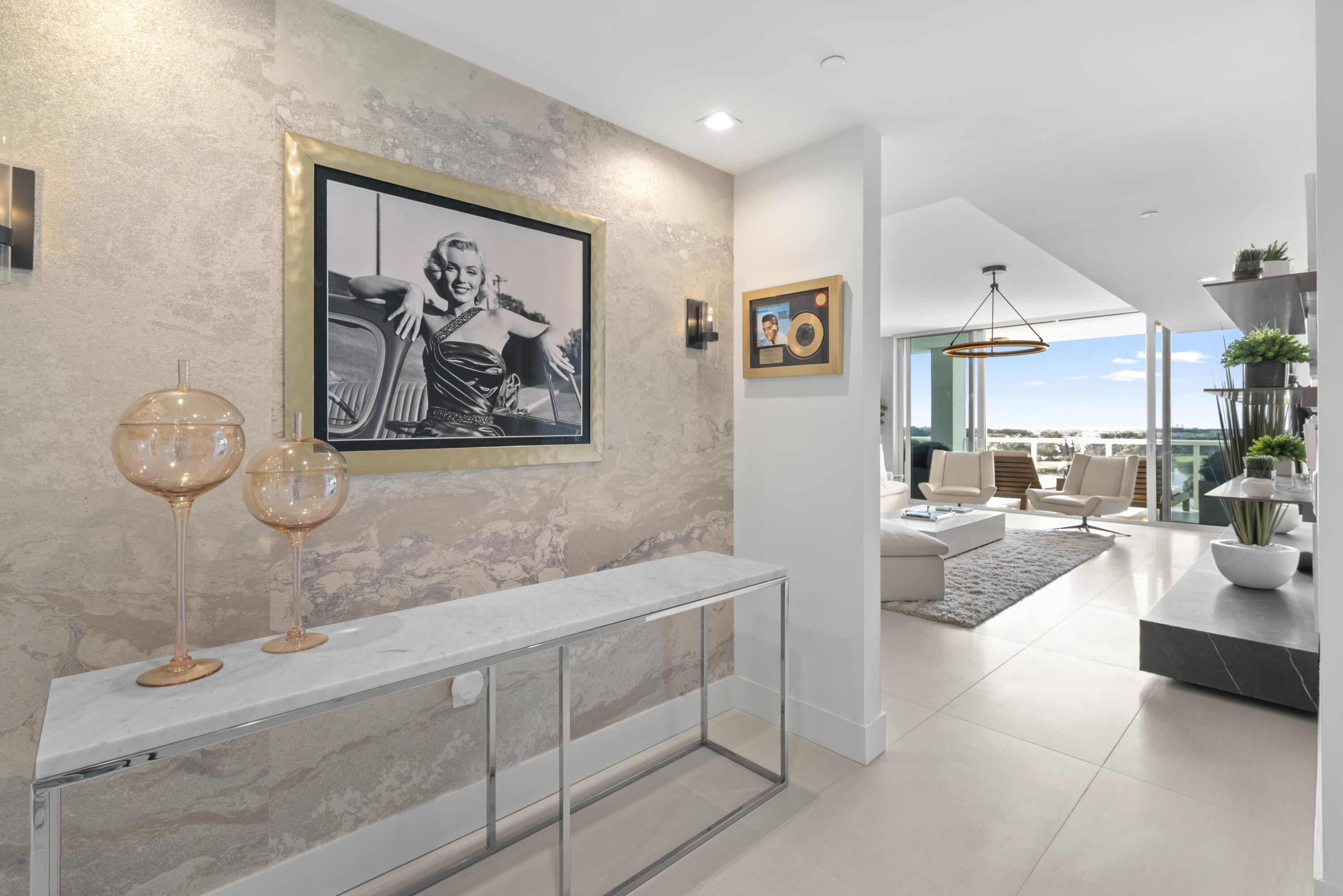 20155 Boca W Drive, Unit C504 Boca Raton, FL 33434 - Photo 20 of 42 a view of lobby with furniture and wooden floor