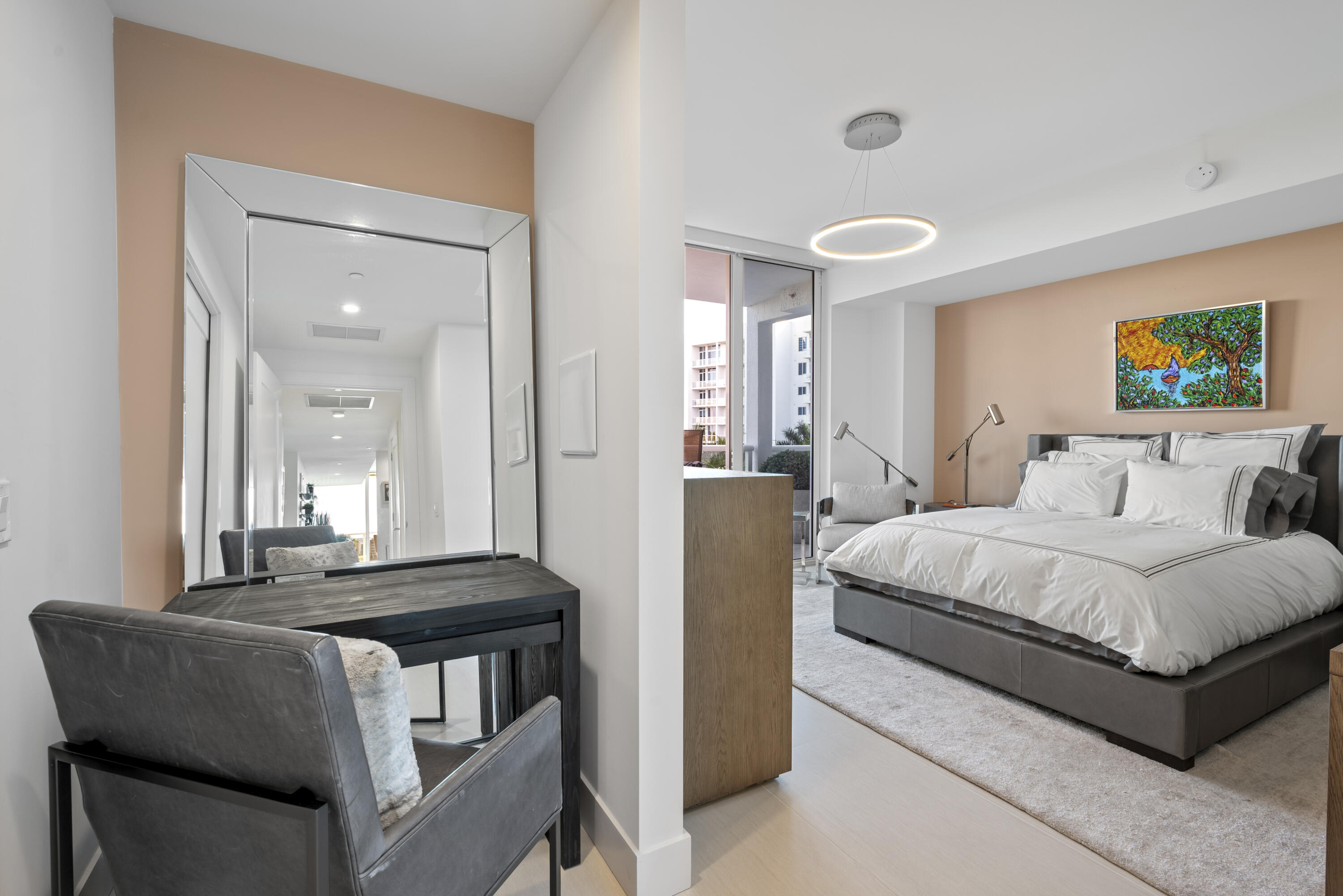 20155 Boca W Drive, Unit C504 Boca Raton, FL 33434 - Photo 23 of 42 a bedroom with a bed and a couch