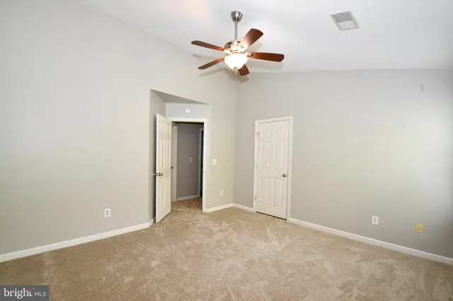 a view of an empty room