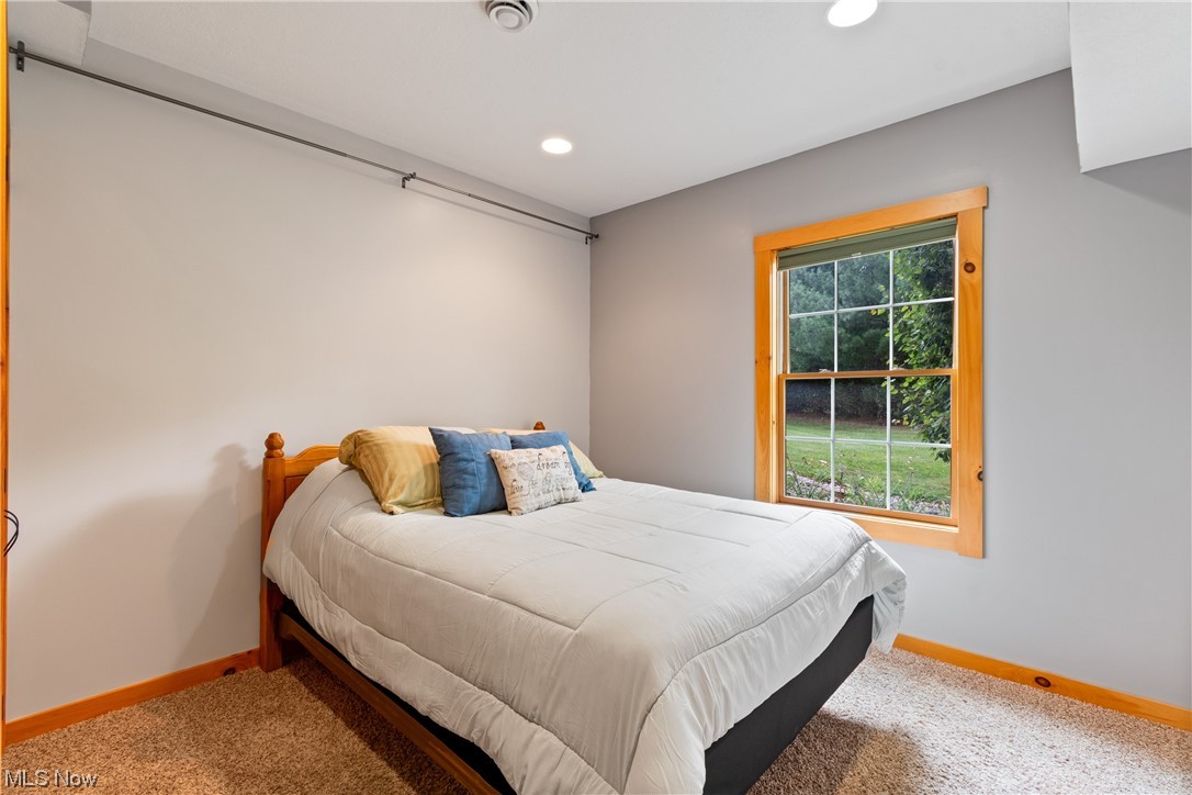 8205 Lake Road Seville, OH 44273 - Photo 24 of 35 Lower level bedroom with natural light and carpet
