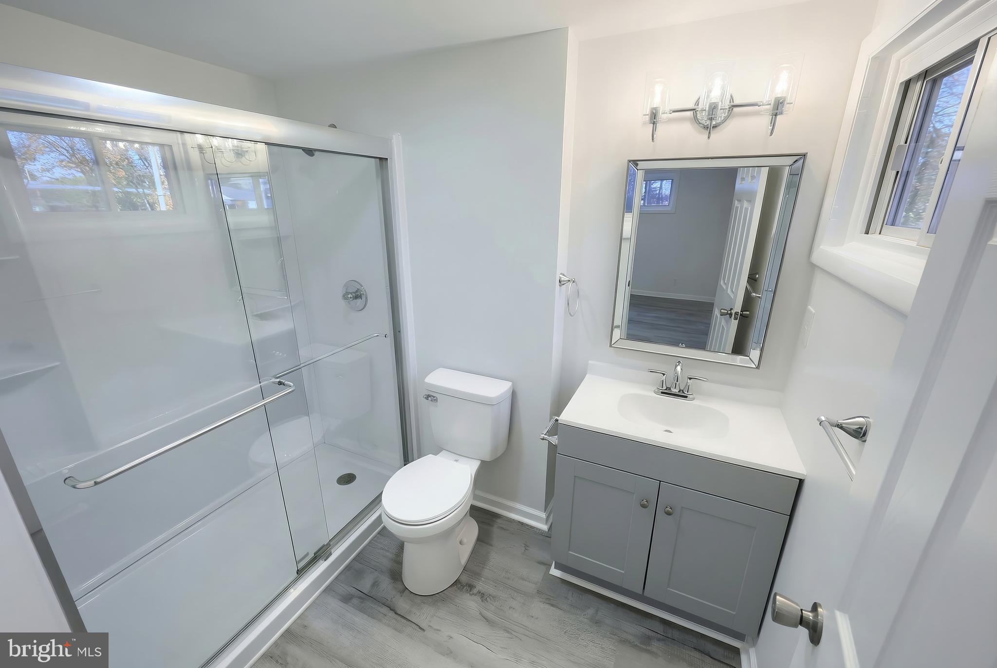 287 Chestnut Hill Road York, PA 17402 - Photo 19 of 36 a bathroom with a toilet a sink and a mirror