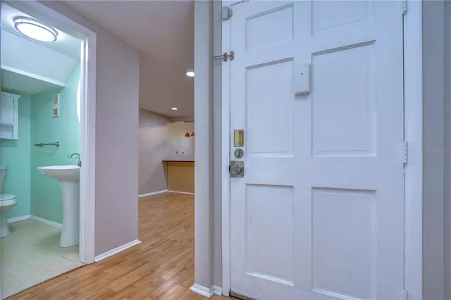 wooden floor in a gallery