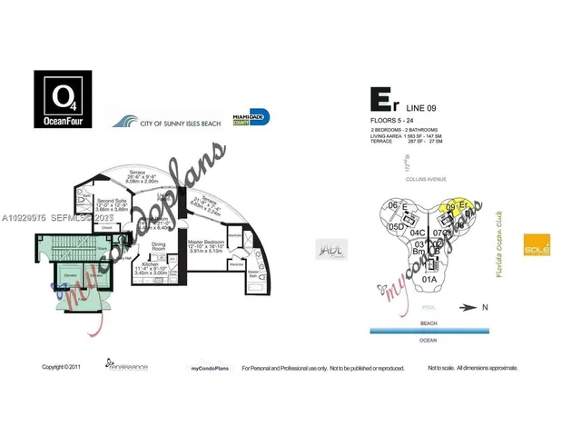 $5,800 | 17201 Collins Avenue, Unit 2209, Sunny Isles Beach, FL 33160