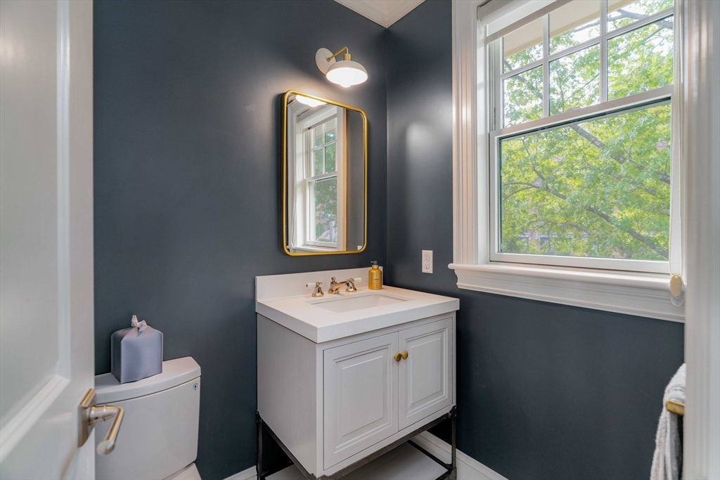 27 Summit Avenue, Unit 2 Brookline, MA 02446 - Photo 15 of 34 a view of bathroom with dual sinks