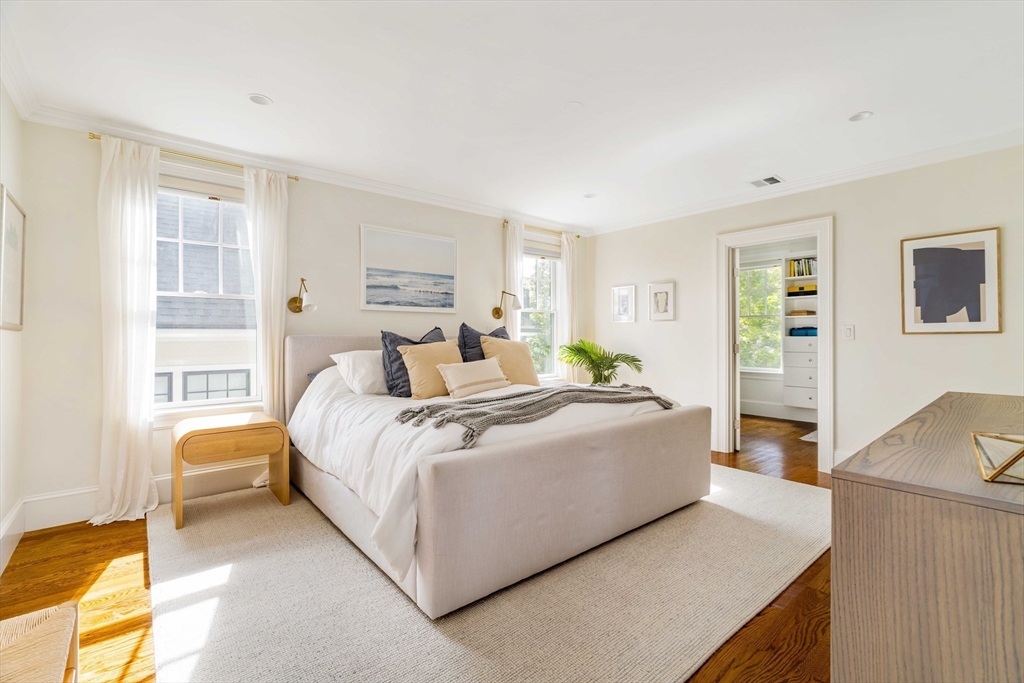 27 Summit Avenue, Unit 2 Brookline, MA 02446 - Photo 16 of 34 a bed room with a bed and a couch