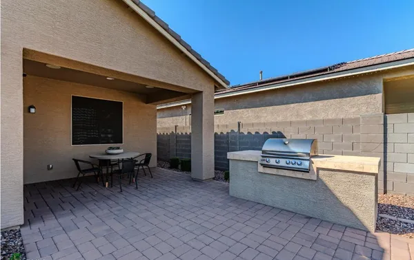 a view of outdoor space with seating area