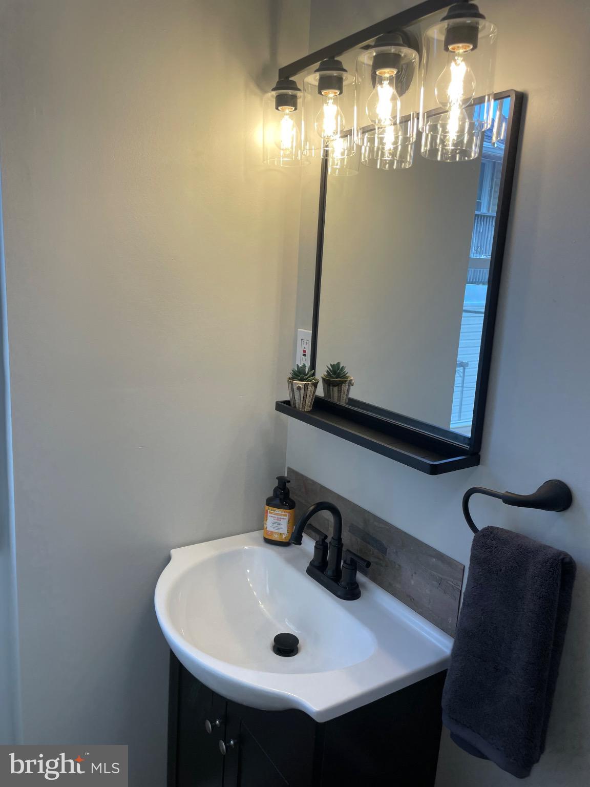 2301 Mosher Street Baltimore, MD 21216 - Photo 12 of 30 a bathroom with a sink and a mirror