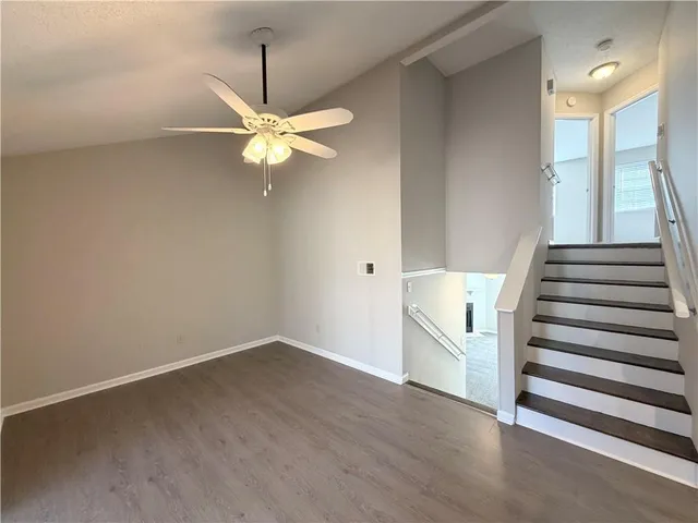 a view of entryway with stairs