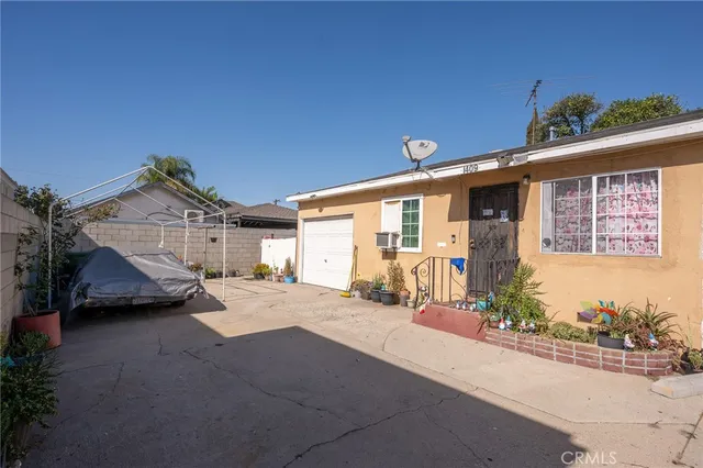 a front view of a house