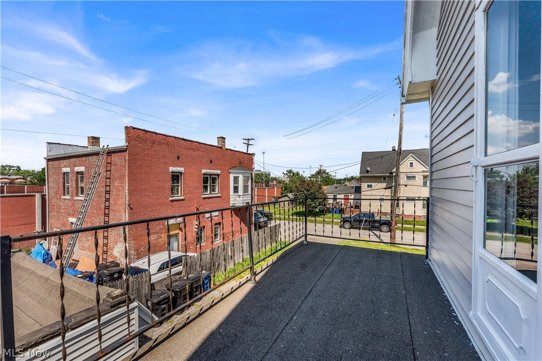 3506 Riverside Avenue Cleveland, OH 44109 - Photo 27 of 31 Exterior balcony with metal railings and a flat surface