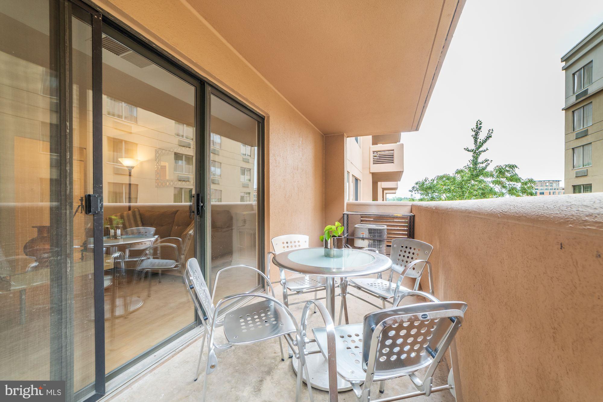 1301 North Courthouse Road, Unit 707 Arlington, VA 22201 - Photo 18 of 22 A Balcony Large Enough for a Party !